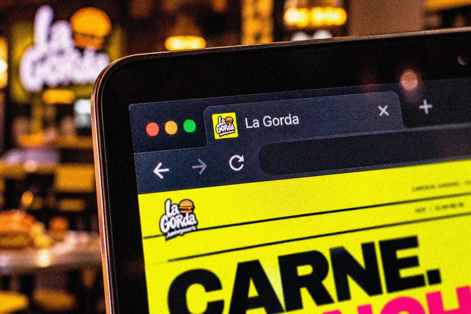 Pestaña del navegador con el favicon de La Gorda